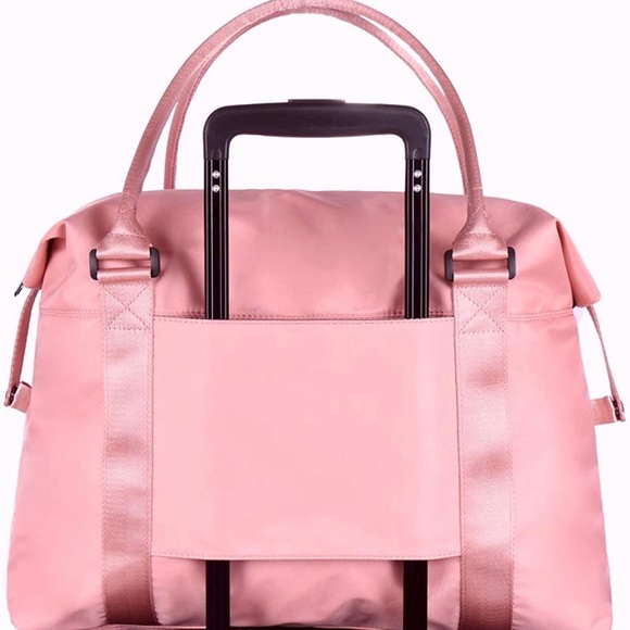 Travel weekender bag  Overnight Duffle Bag Gym Tote Bag in Trolley handle - Picture 2 of 7